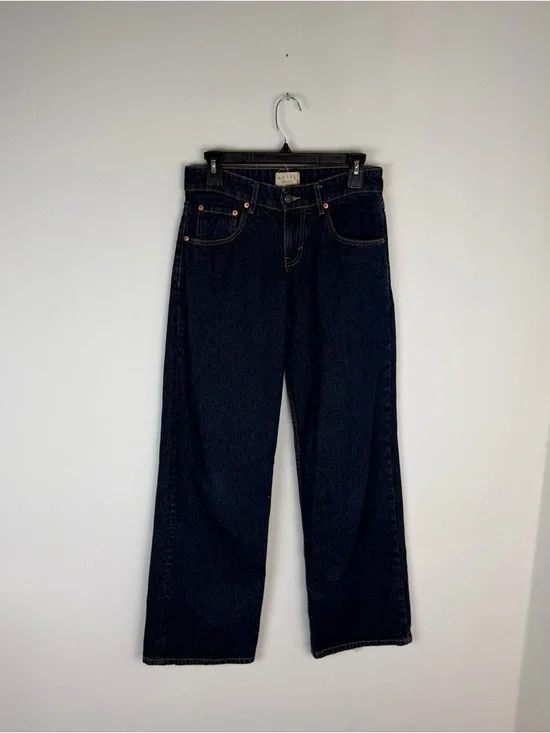 Motel Rocks Low Rise Parallel Jeans In Indigo Size 26 - Picture 3 of 7